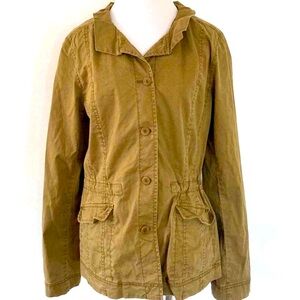 Eileen Fisher | Women’s Utility Lightweight Jacket in Olive Brown | Size  Medium